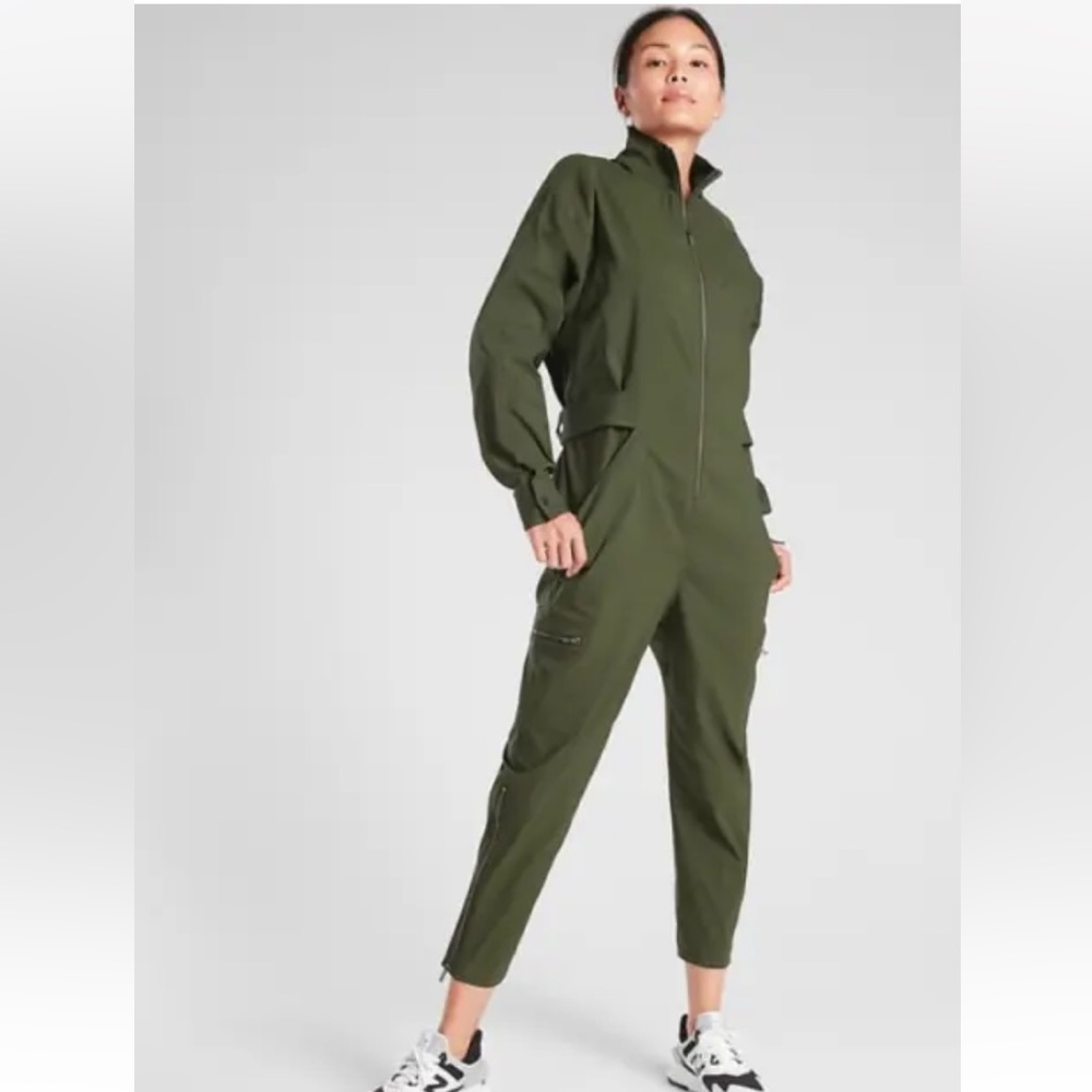 Athleta Tuscan olive Lenox jumper jumpsuit 2